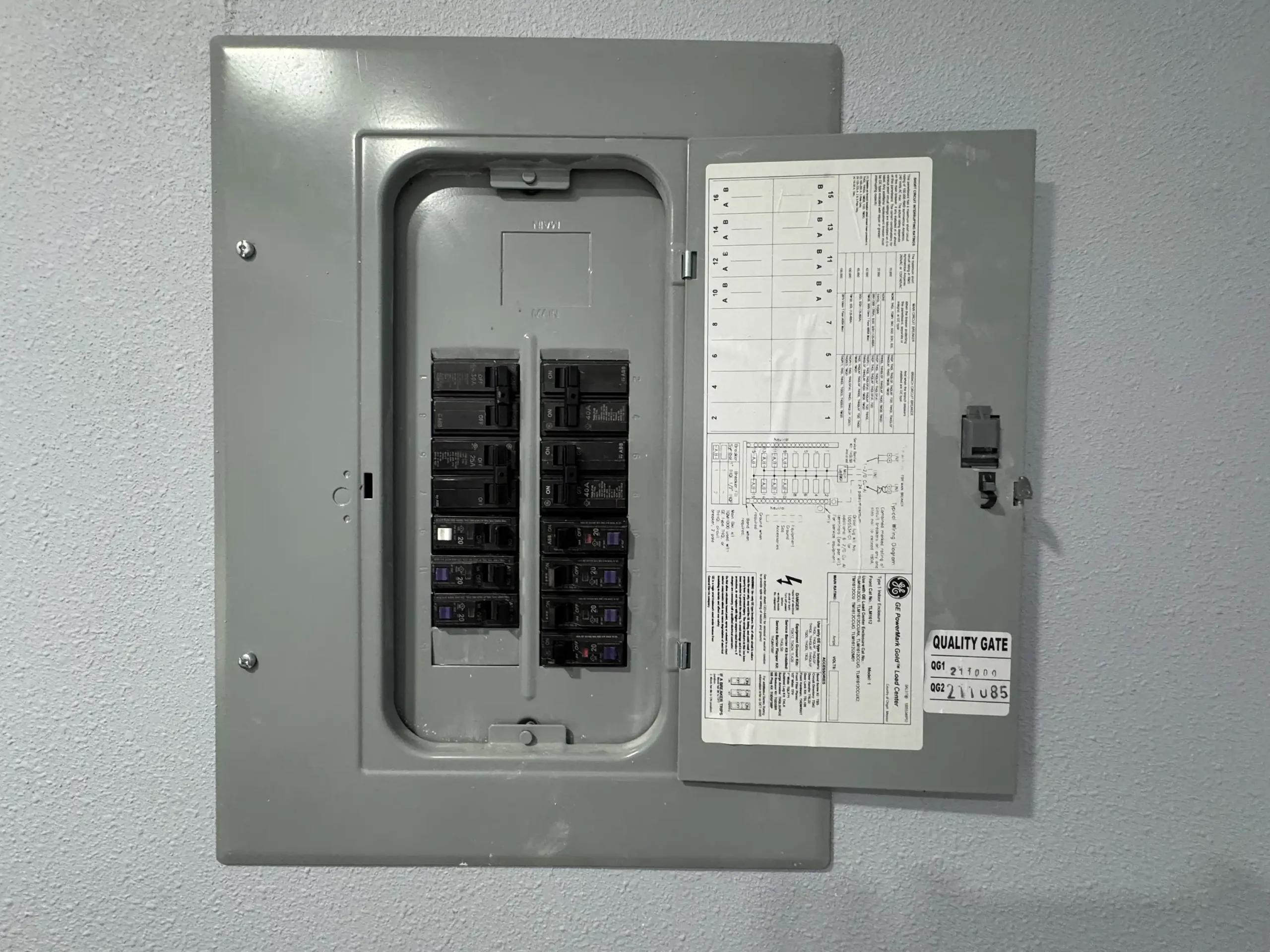 Residential electrical panel installation